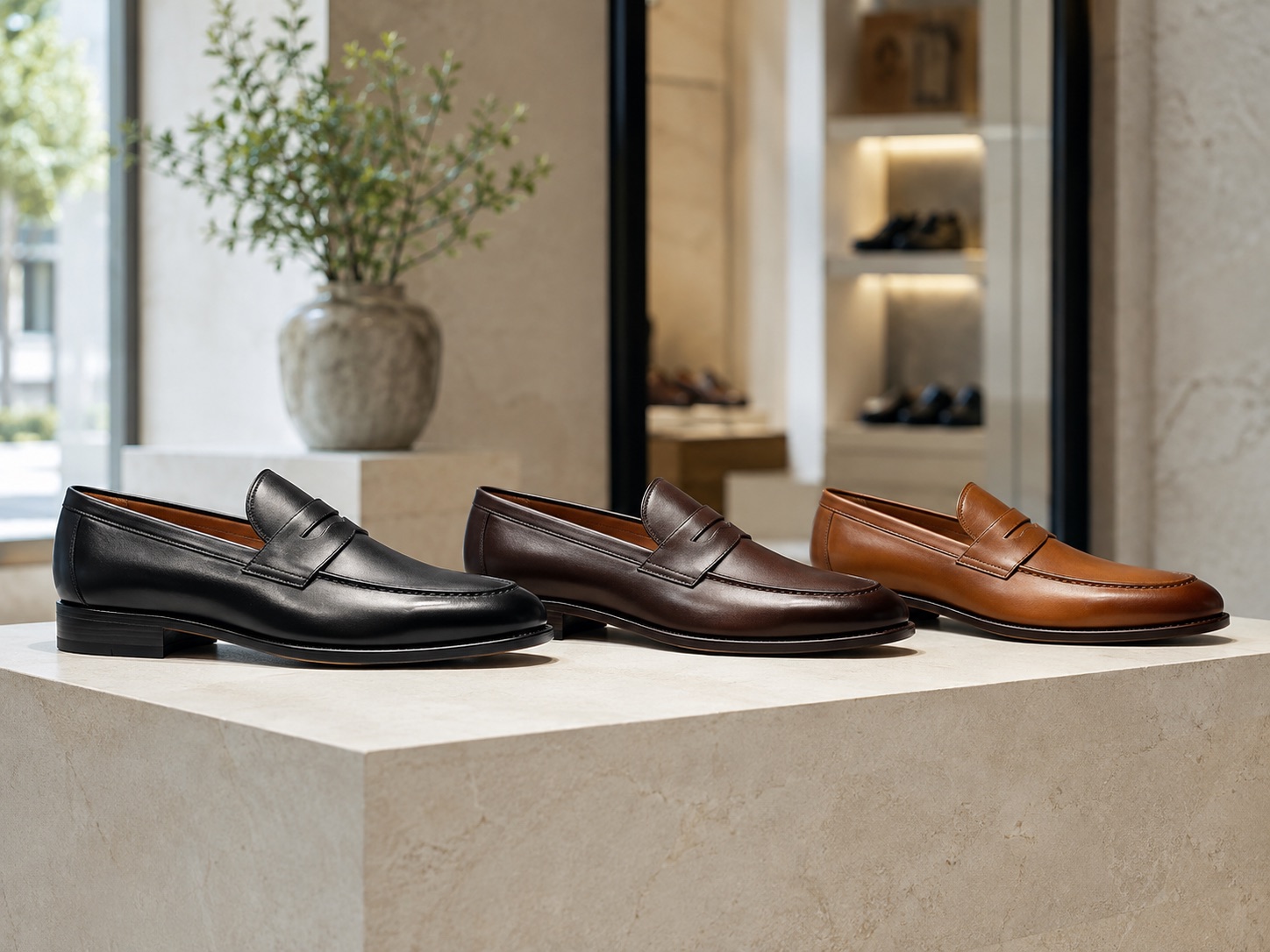 Folded loafers from the WOODLAND range