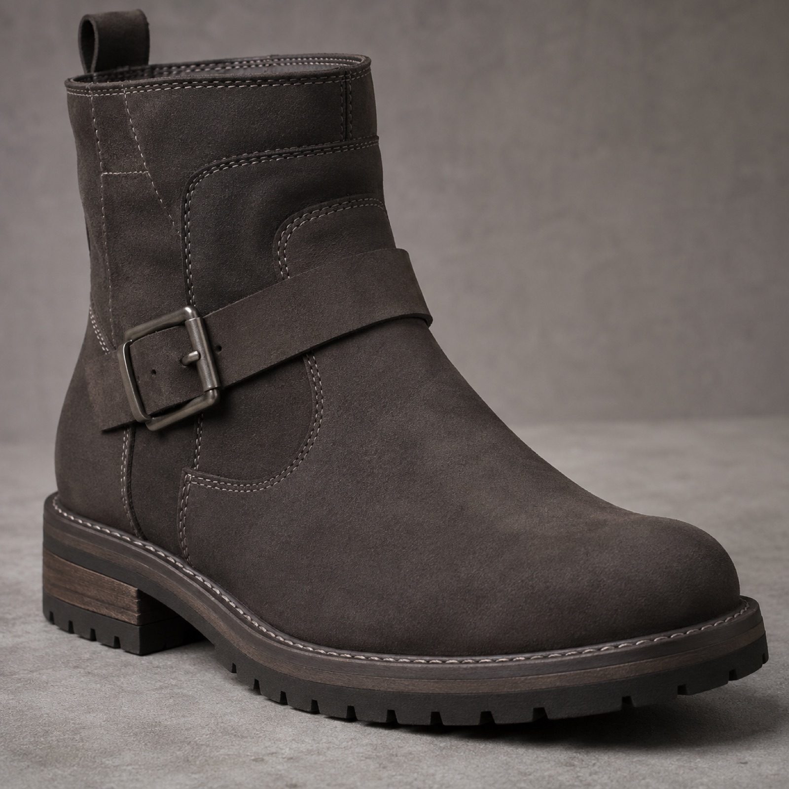 Cove soft western boot — Boots by WOODLAND. close detail of the fabric and finish.