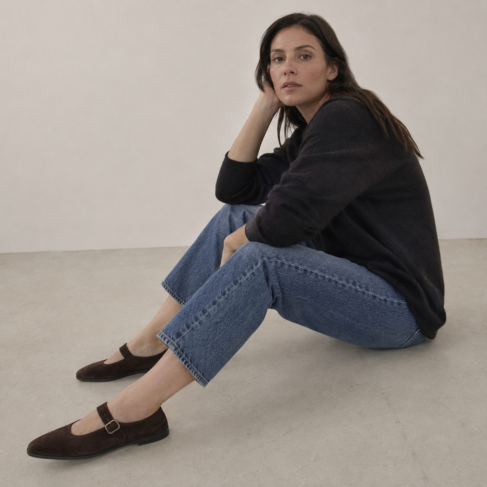 Bryn soft western boot — Boots by WOODLAND. worn by a model, side view.