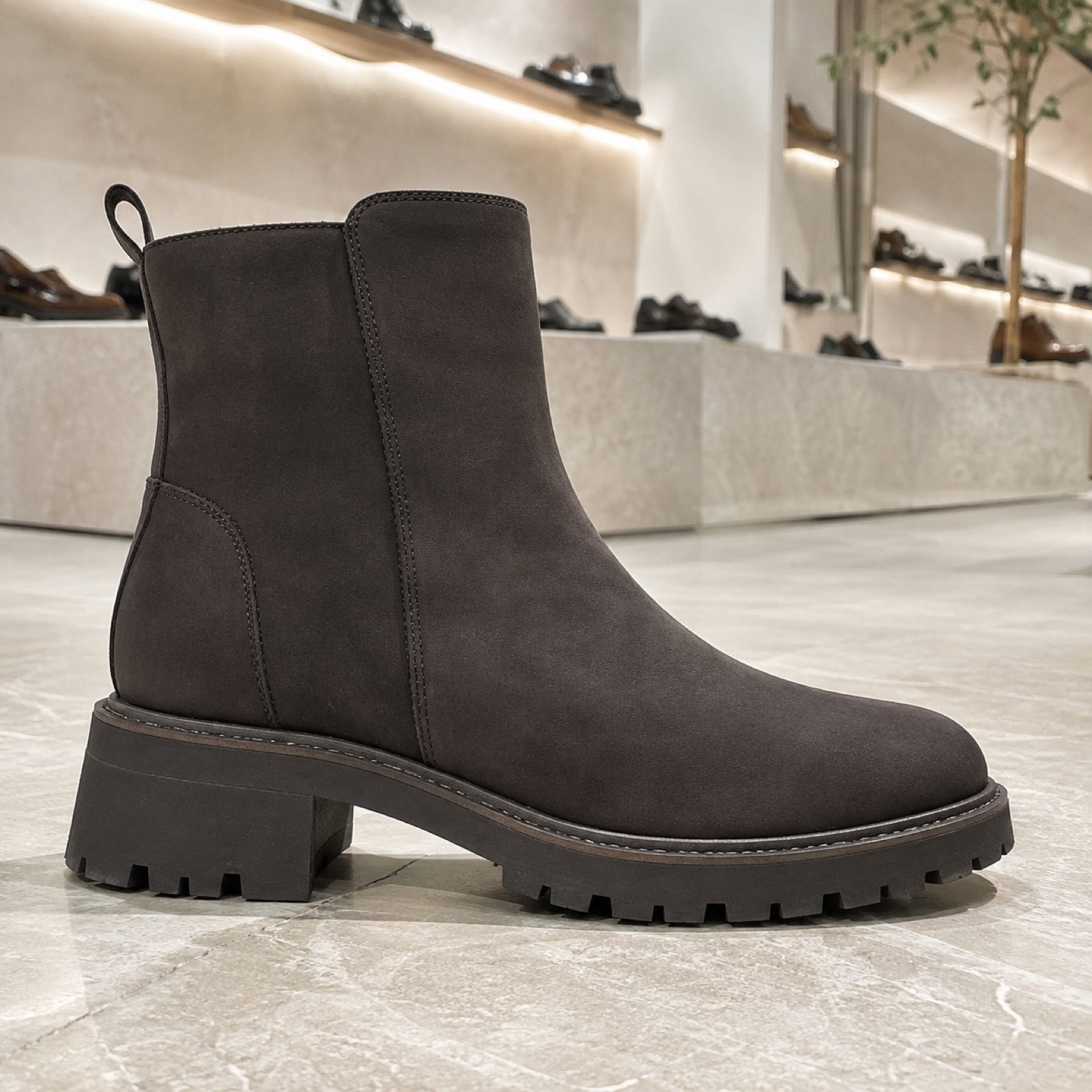 Gable zip Chelsea boot — Boots by WOODLAND. product photograph on a white background.