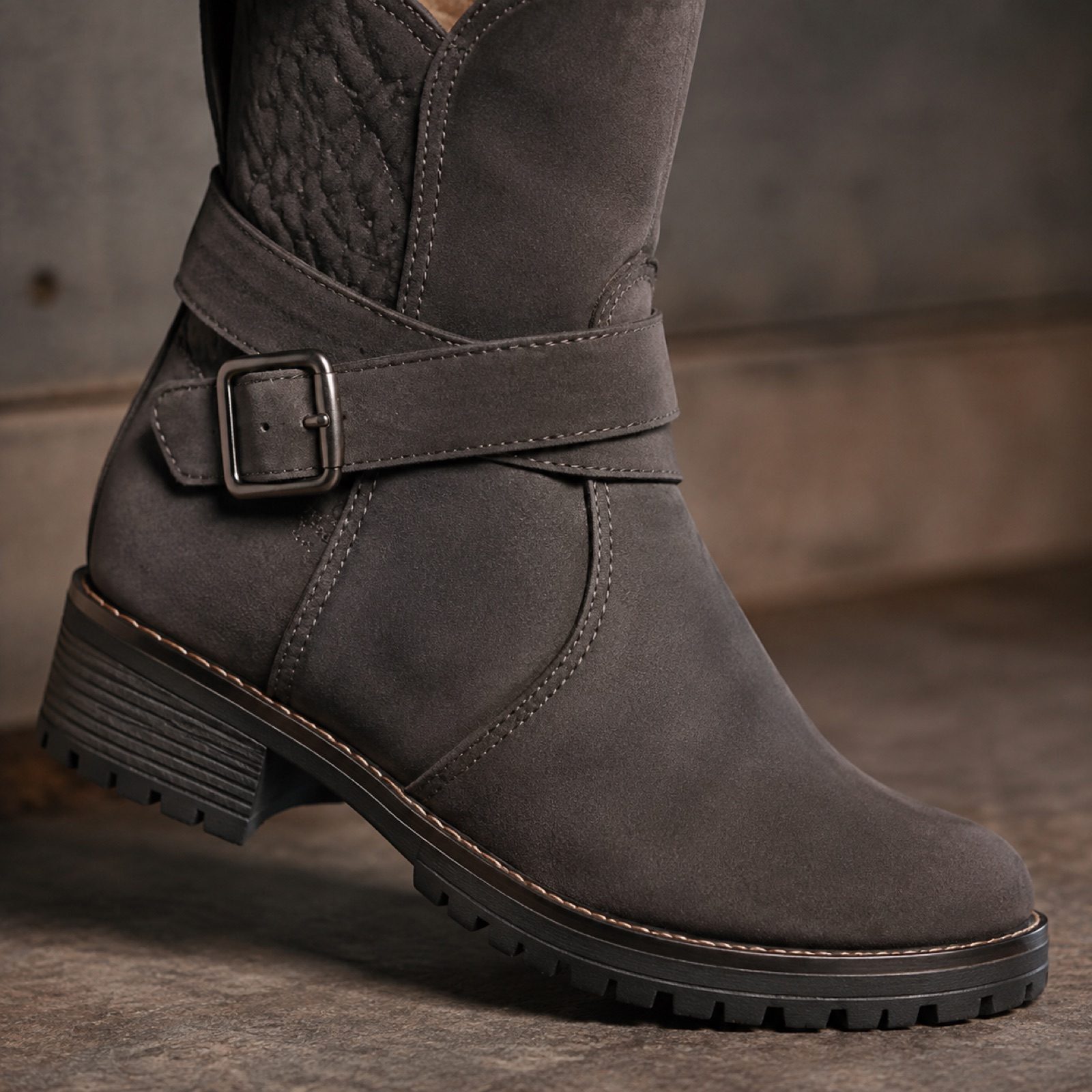 Fenn zip Chelsea boot — Boots by WOODLAND. close detail of the fabric and finish.