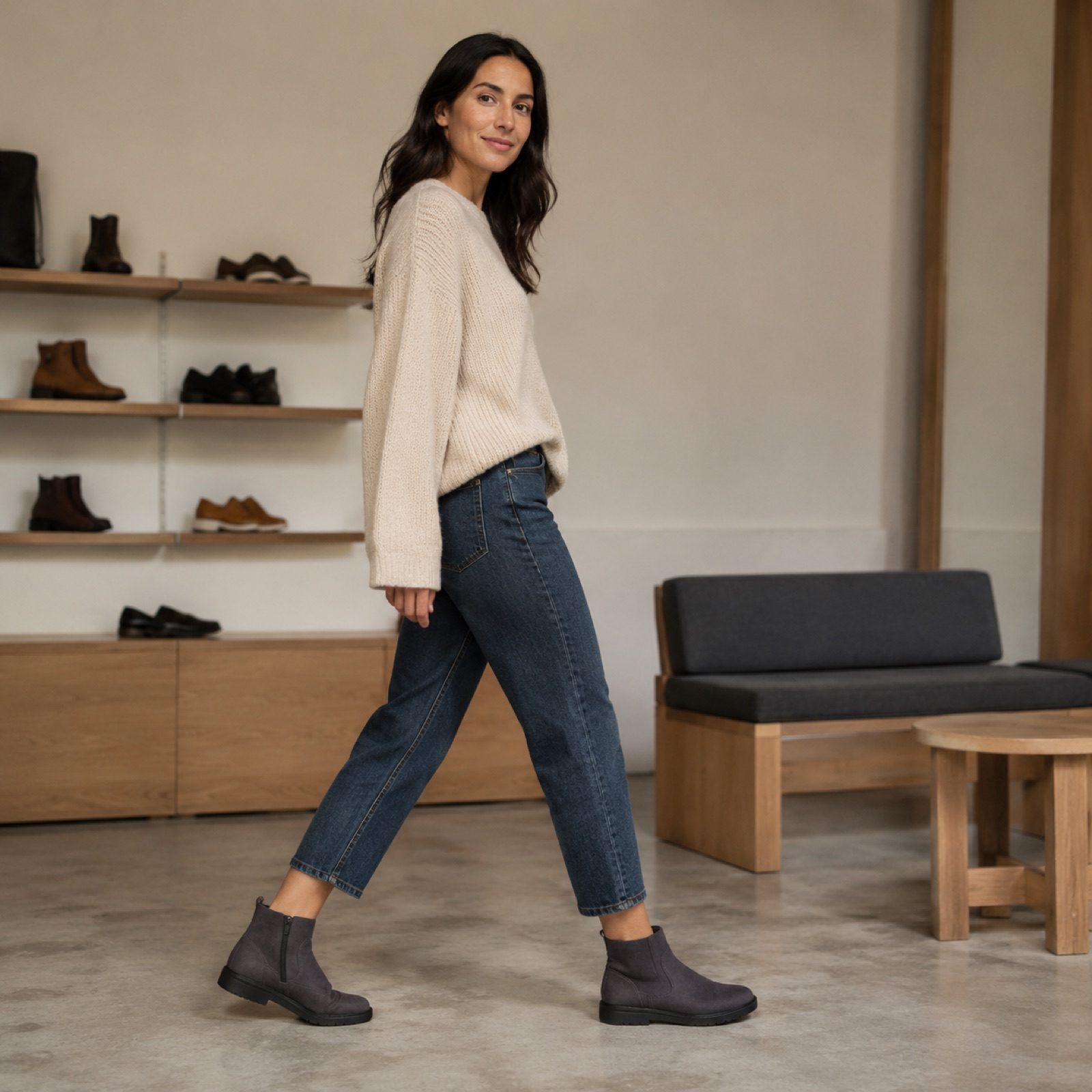 Fenn zip Chelsea boot — Boots by WOODLAND. worn by a model.