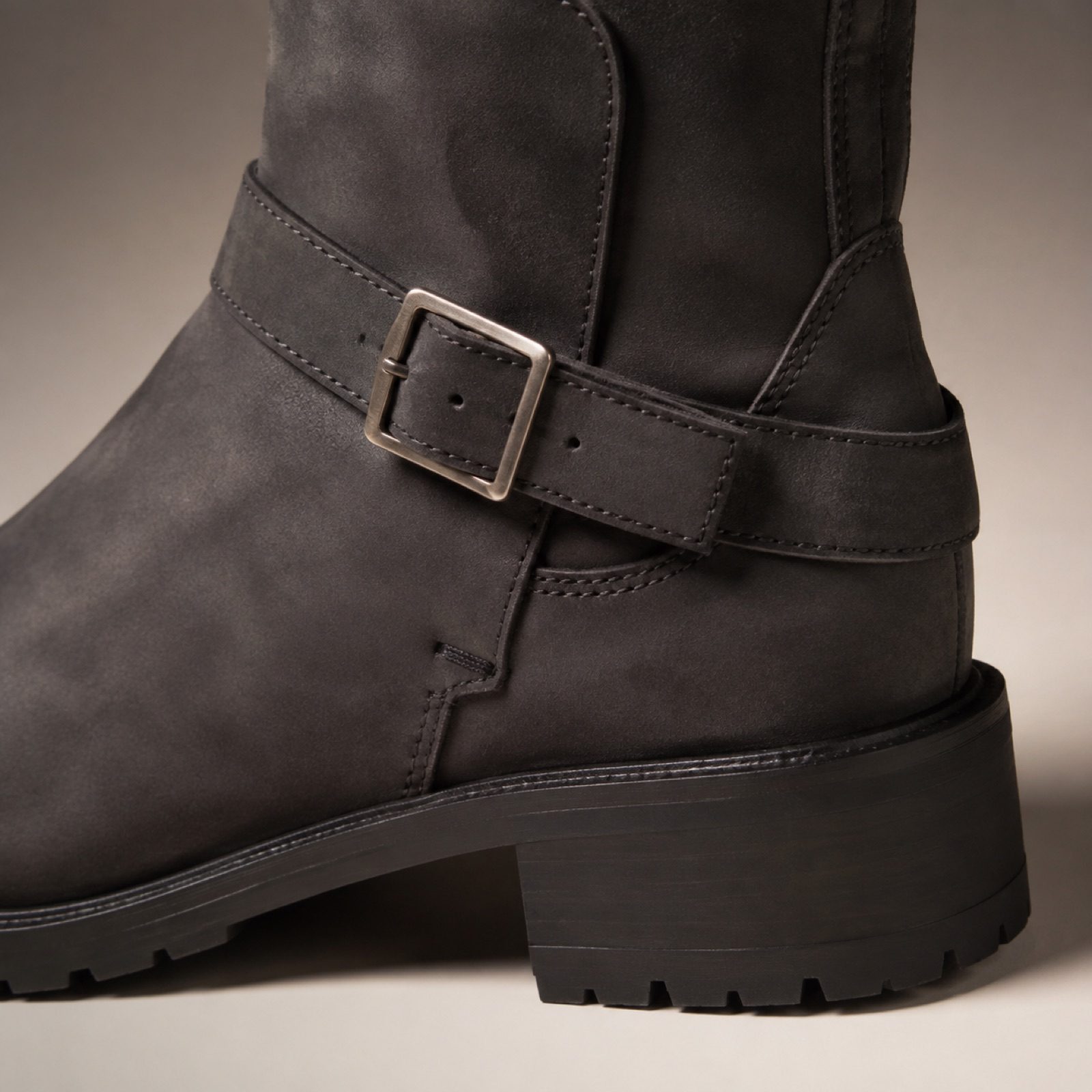 Vale soft western boot — Boots by WOODLAND. close detail of the fabric and finish.