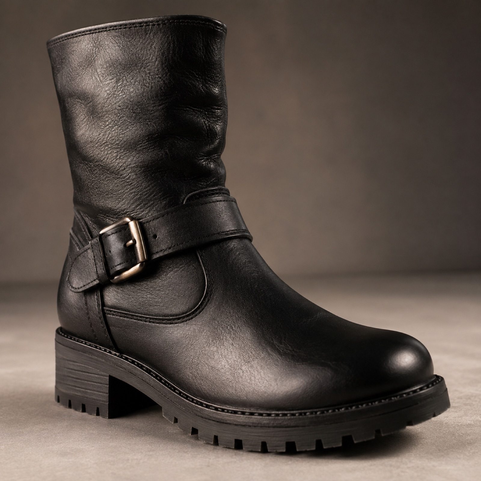 Gable low heel pull-on boot — Boots by WOODLAND. close detail of the fabric and finish.