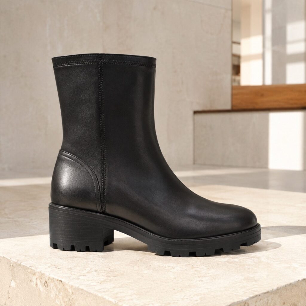Gable low heel pull-on boot — Boots by WOODLAND. product photograph on a white background.