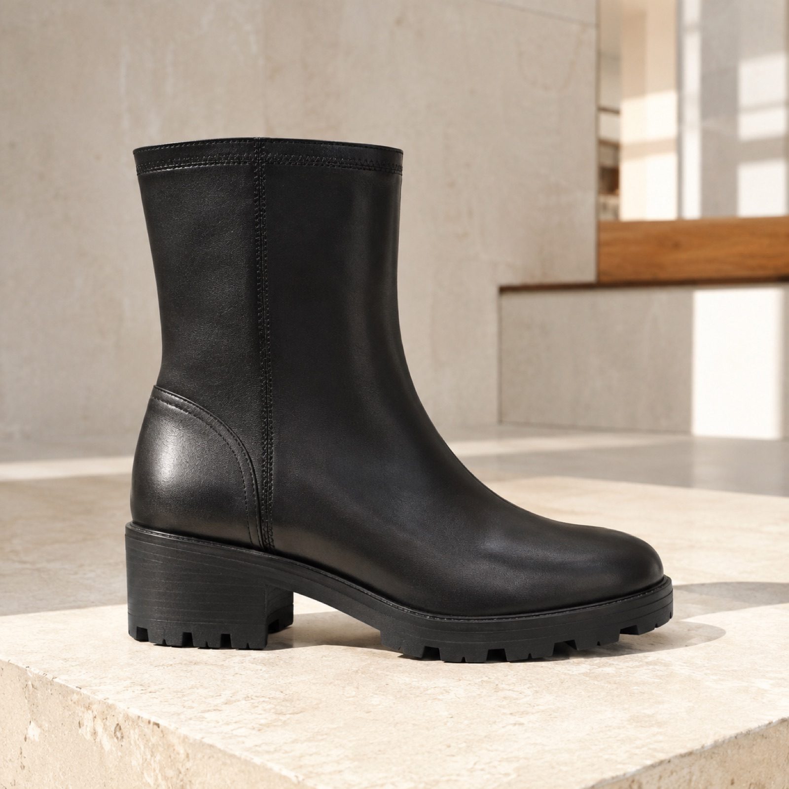 Gable low heel pull-on boot — Boots by WOODLAND. product photograph on a white background.