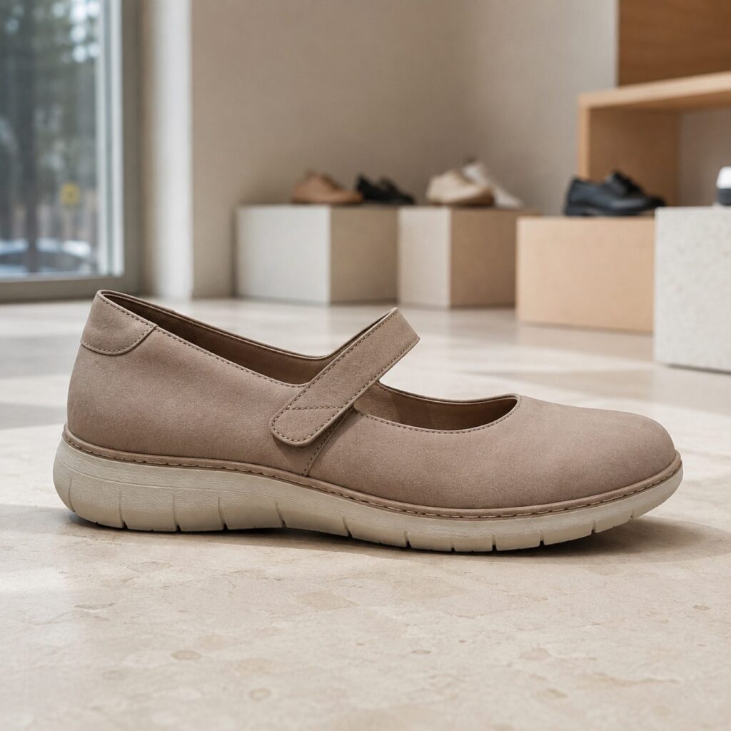 Hale ballet flat — Flats by WOODLAND. product photograph on a white background.