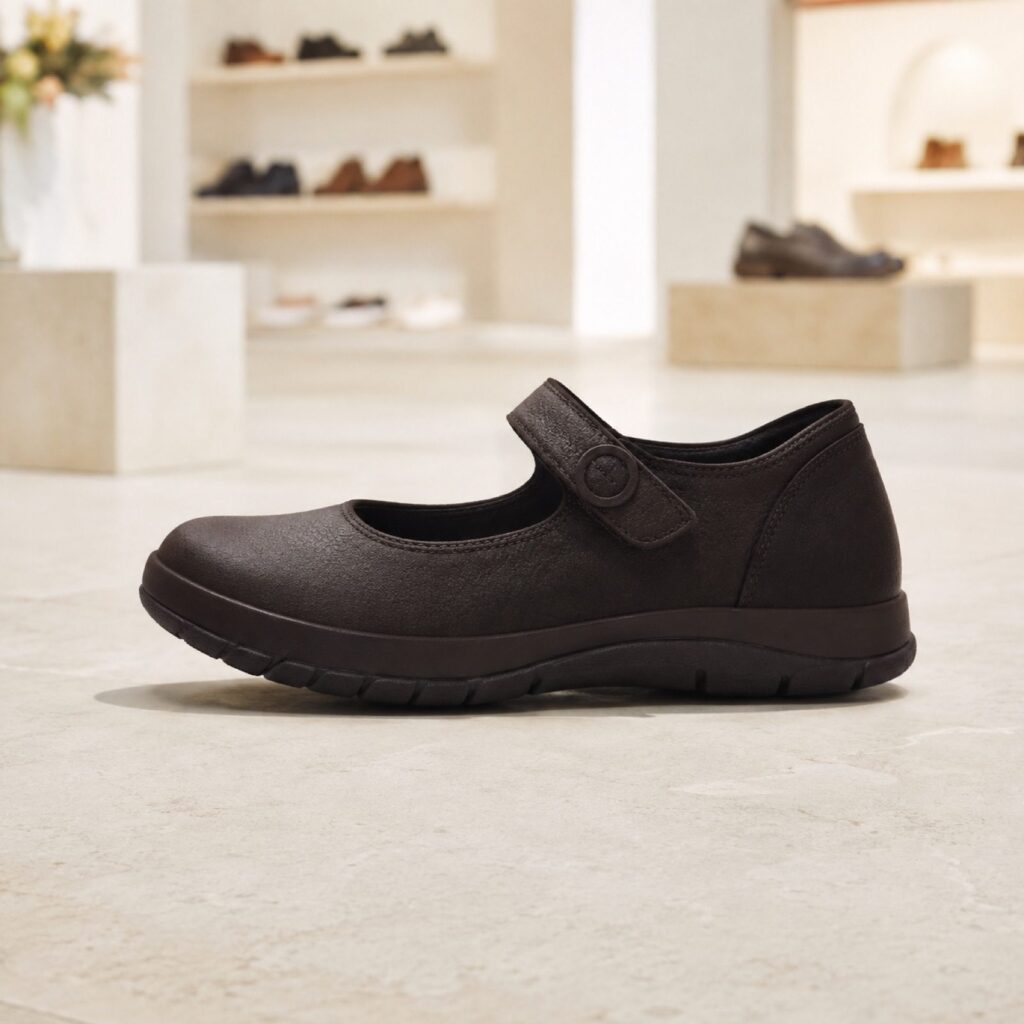 Penarth woven flat shoe — Flats by WOODLAND. product photograph on a white background.