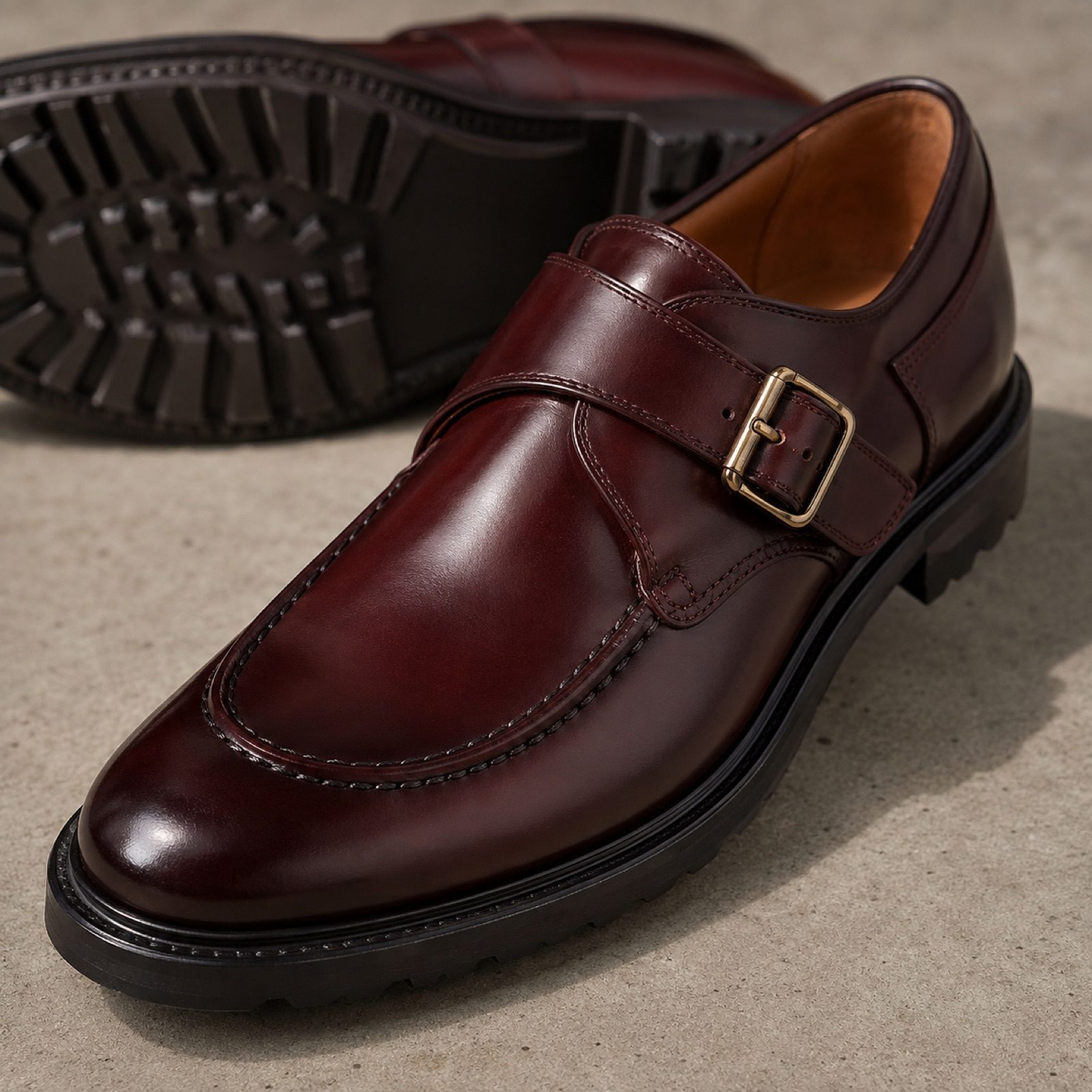 Linden ballet flat — Flats by WOODLAND. close detail of the fabric and finish.