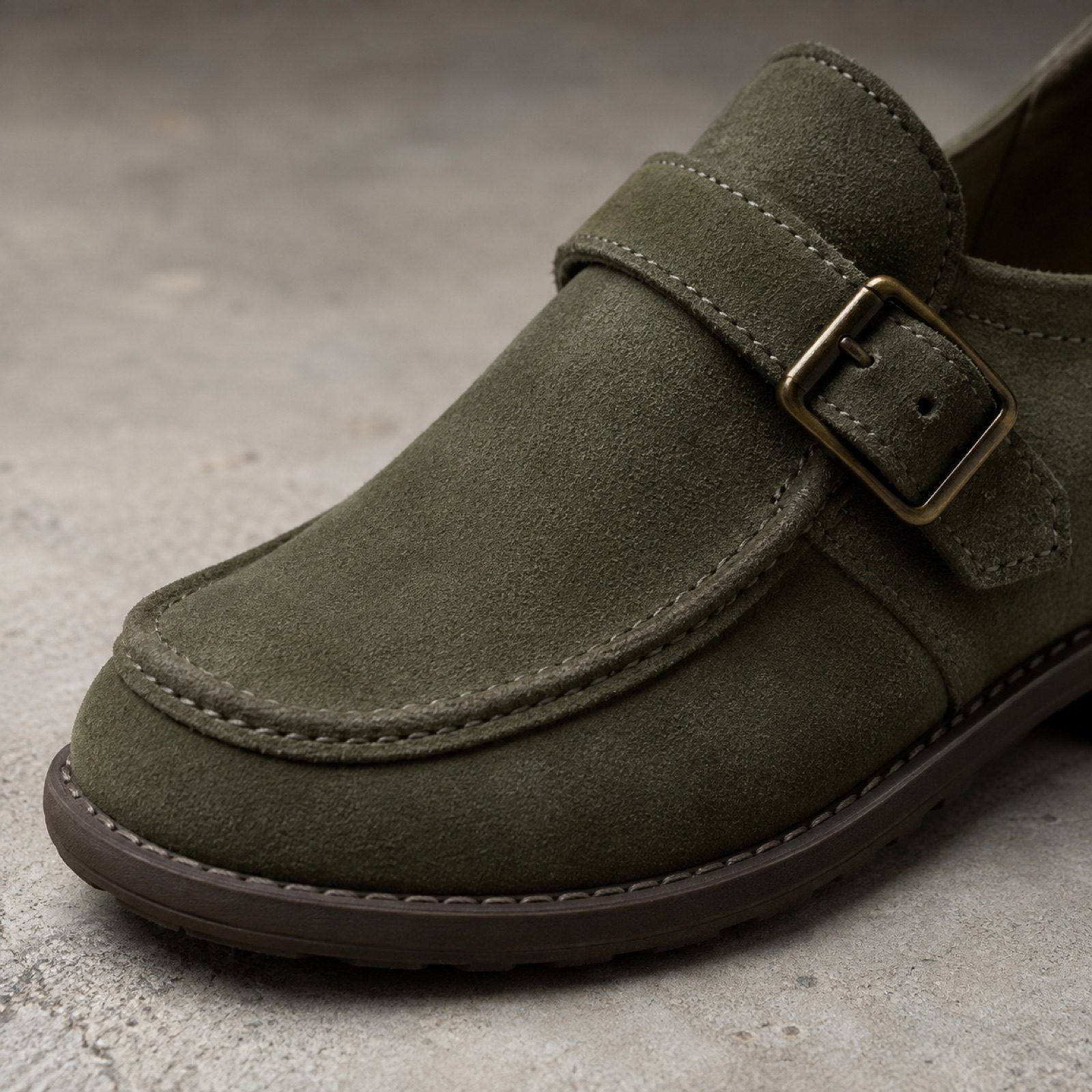 Severn soft mary jane — Flats by WOODLAND. close detail of the fabric and finish.