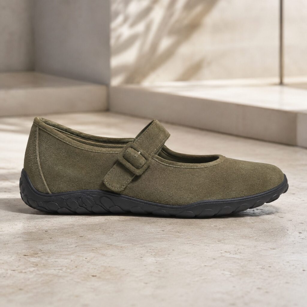 Severn soft mary jane — Flats by WOODLAND. product photograph on a white background.
