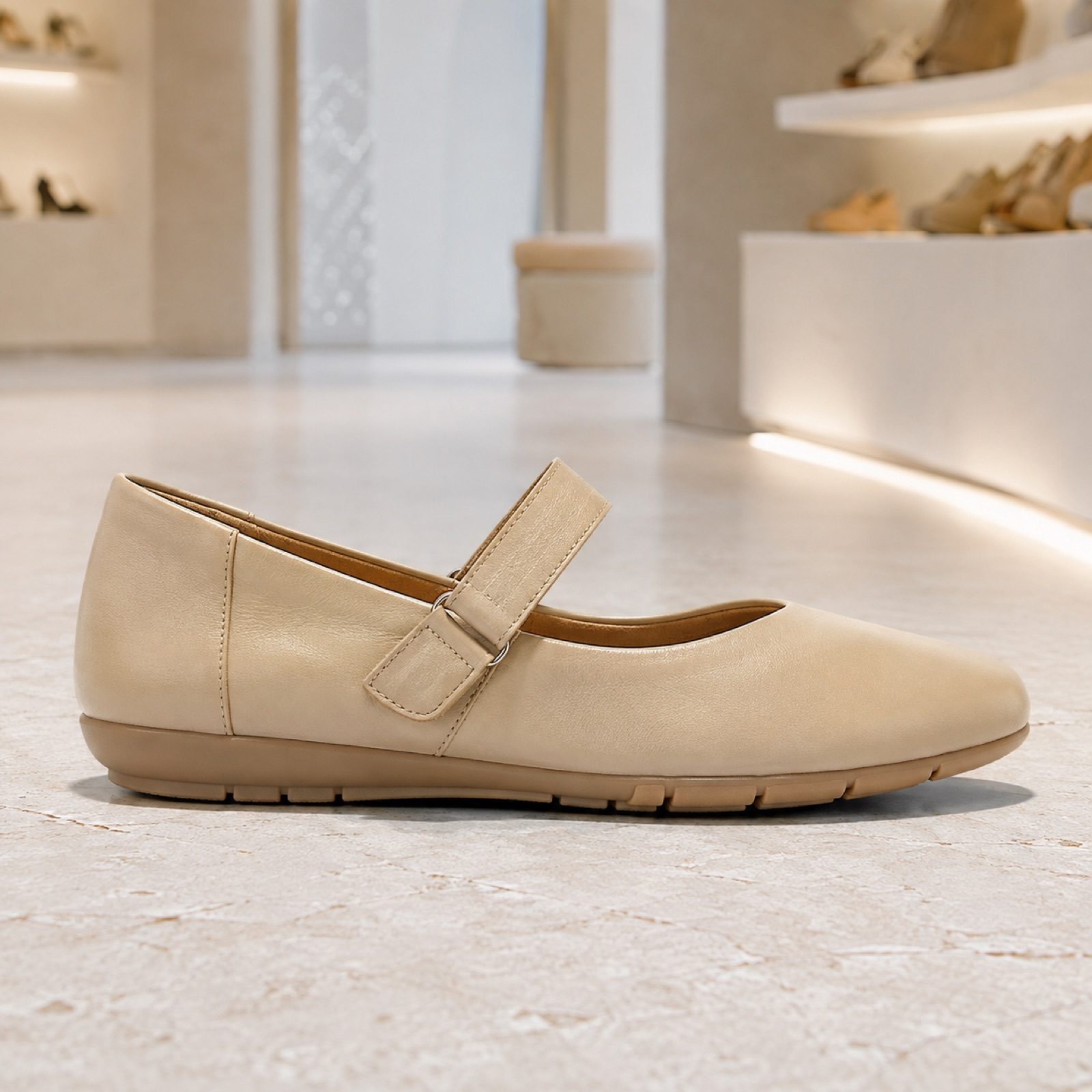 Rook square toe flat — Flats by WOODLAND. product photograph on a white background.