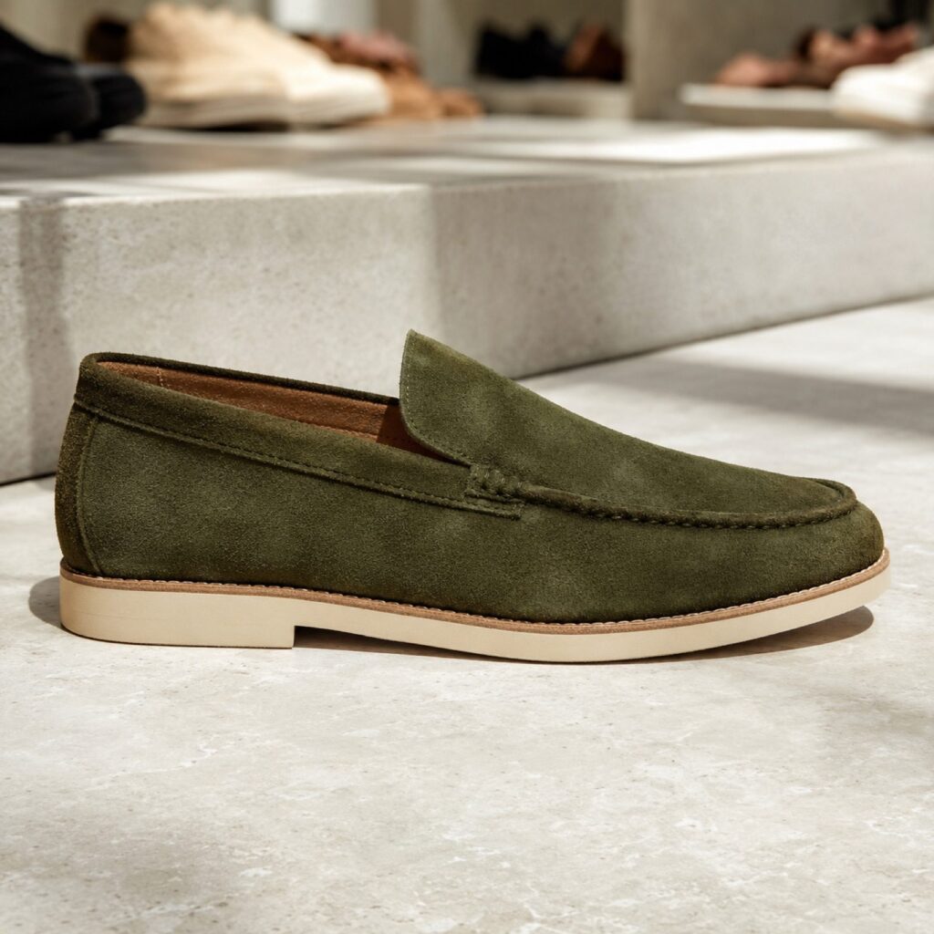 Bramble low profile driving loafer — Loafers by WOODLAND. product photograph on a white background.