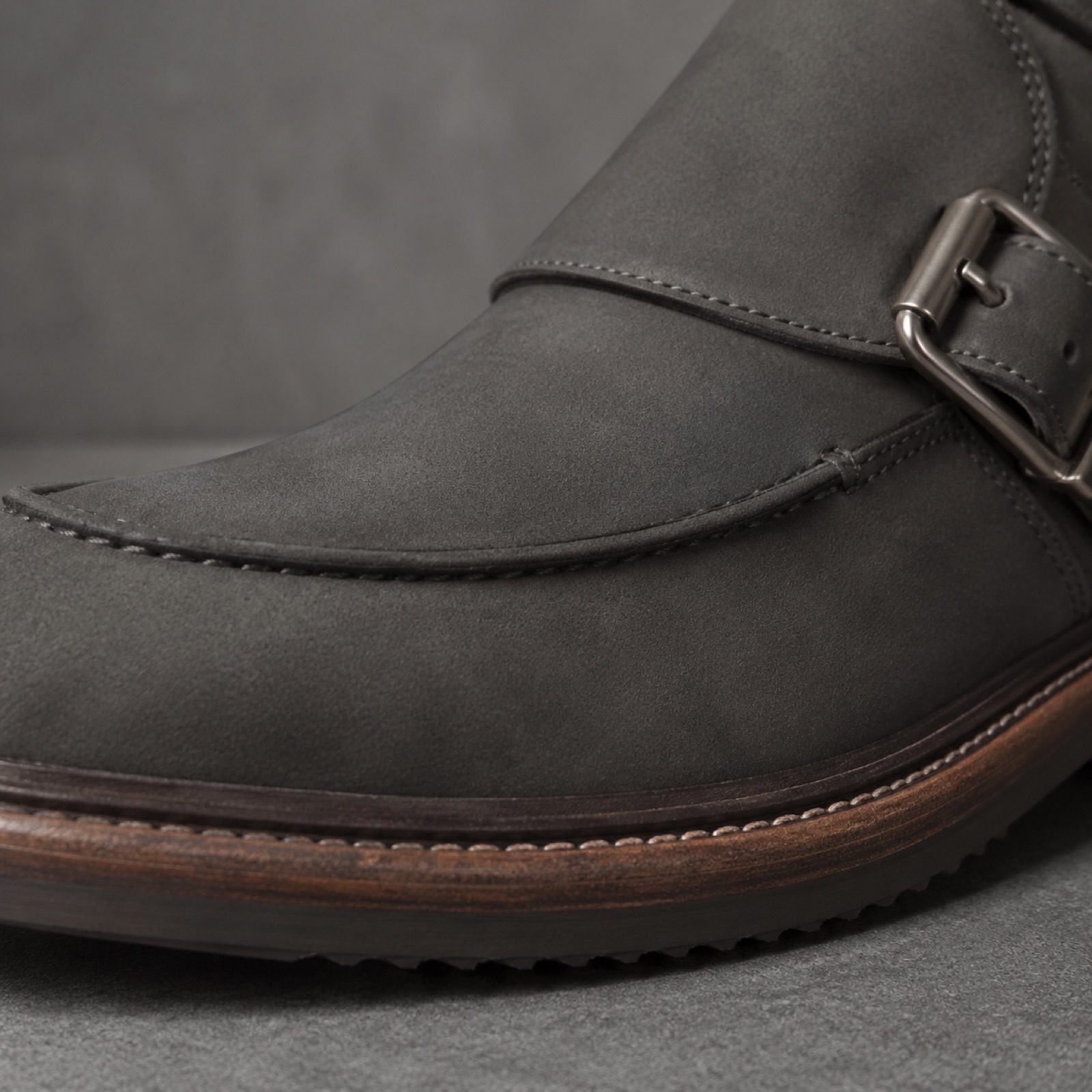 Dune low profile driving loafer — Loafers by WOODLAND. close detail of the fabric and finish.