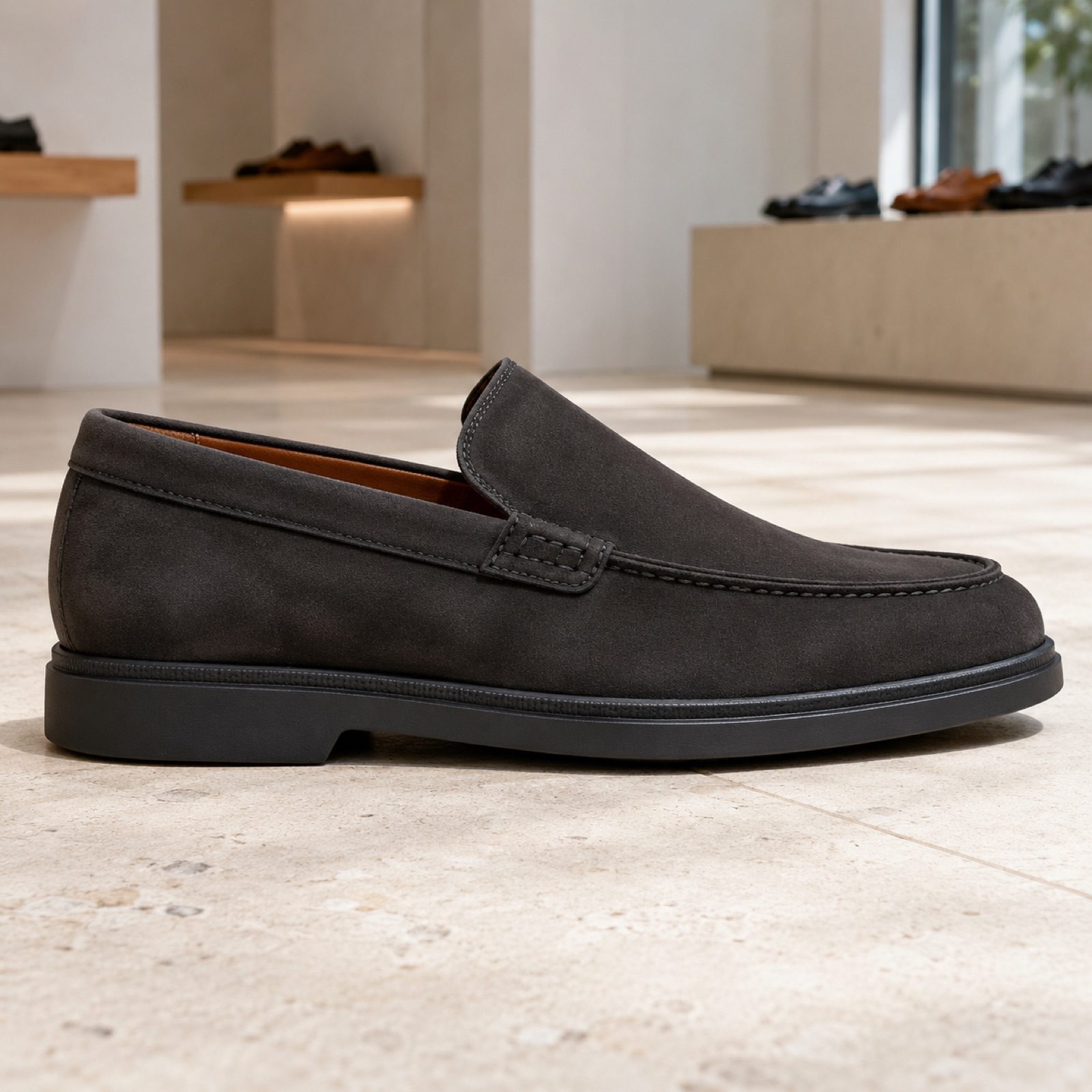 Dune low profile driving loafer — Loafers by WOODLAND. product photograph on a white background.
