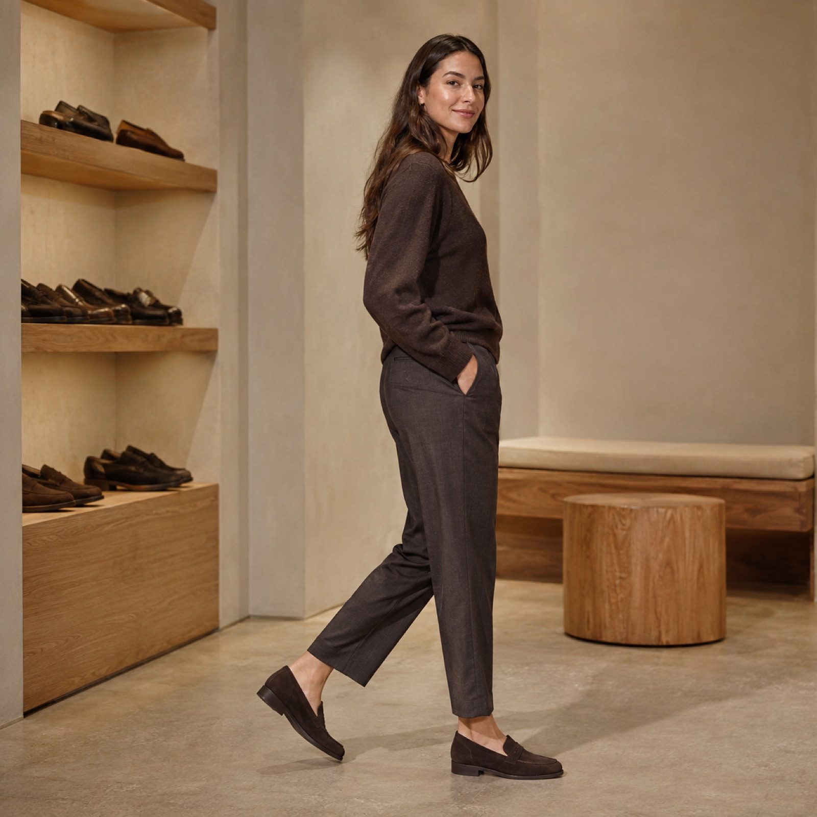 Severn soft apron loafer — Loafers by WOODLAND. worn by a model.