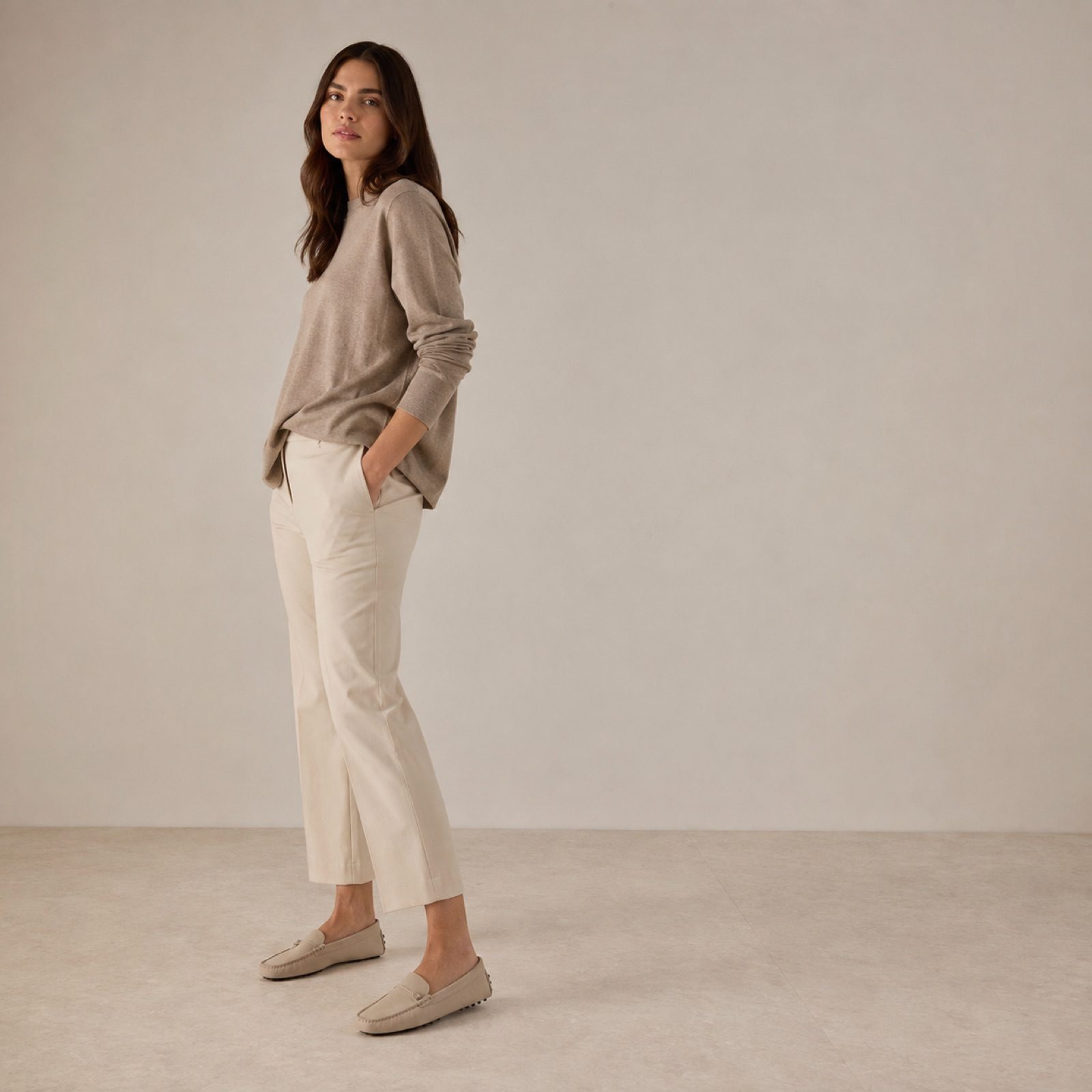 Severn low profile driving loafer — Loafers by WOODLAND. worn by a model.