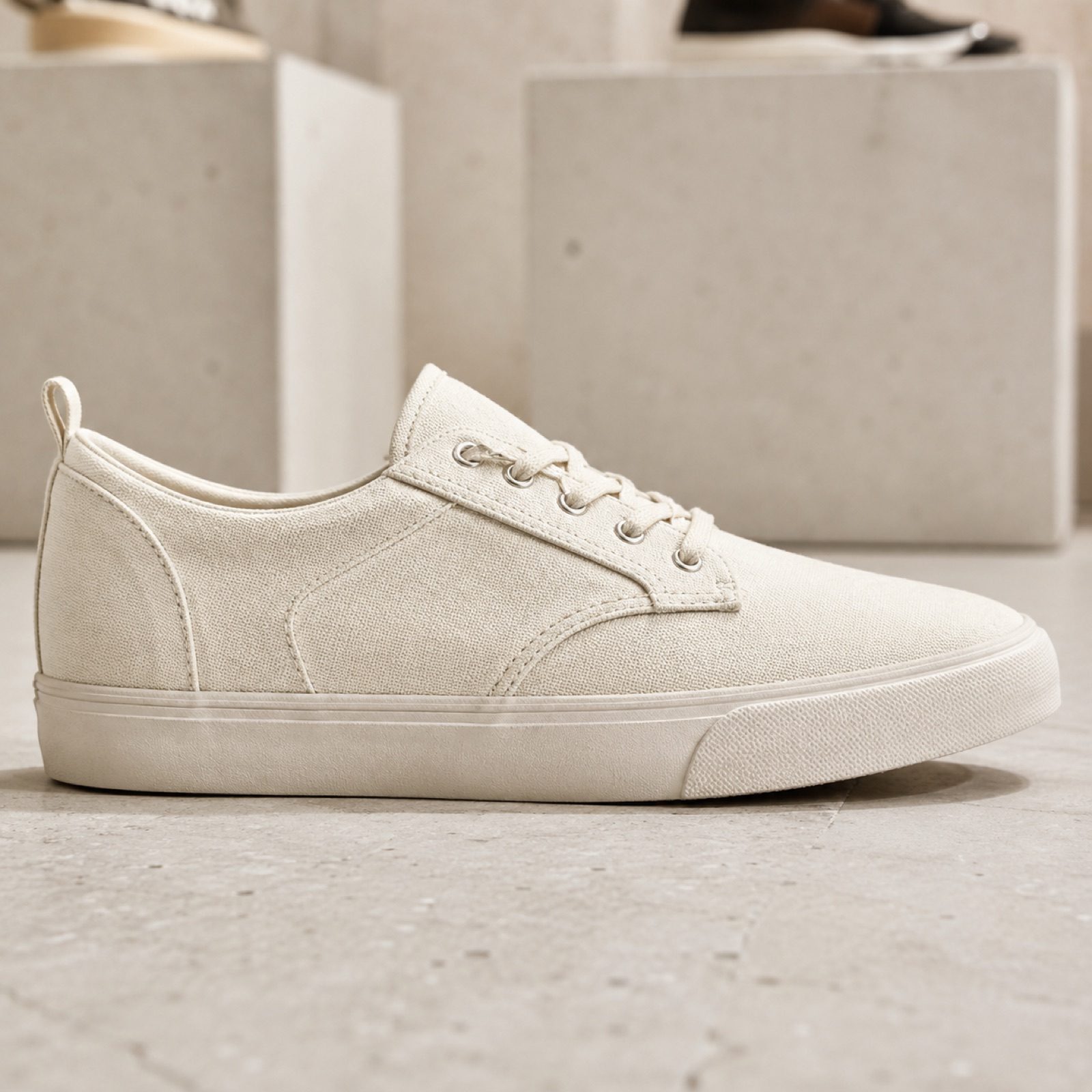 Bramble neutral cream set — Shoe Care by WOODLAND. product photograph on a white background.