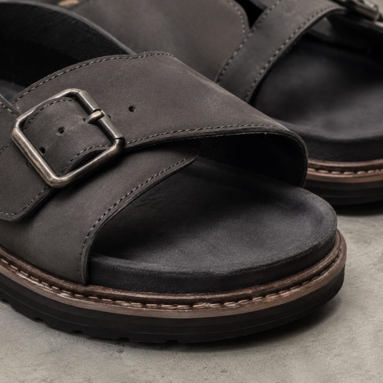 Tide low wedge sandal — Sandals by WOODLAND. close detail of the fabric and finish.