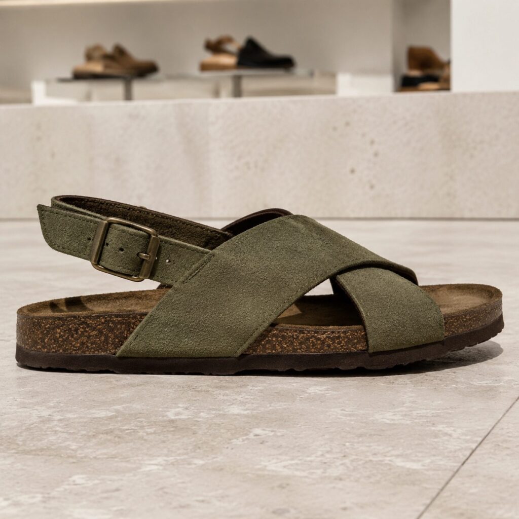 Marlo woven slide — Sandals by WOODLAND. product photograph on a white background.
