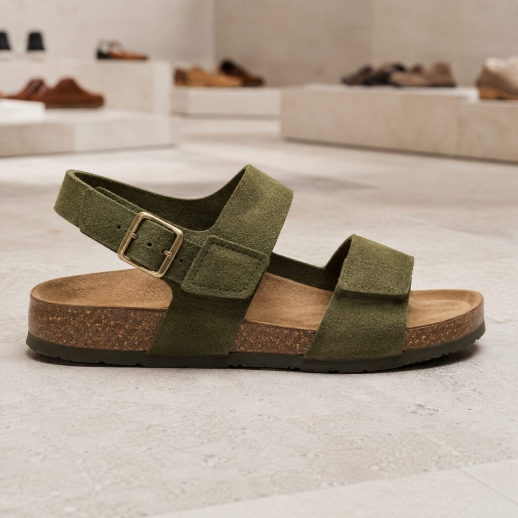 Marlow two strap sandal — Sandals by WOODLAND. product photograph on a white background.