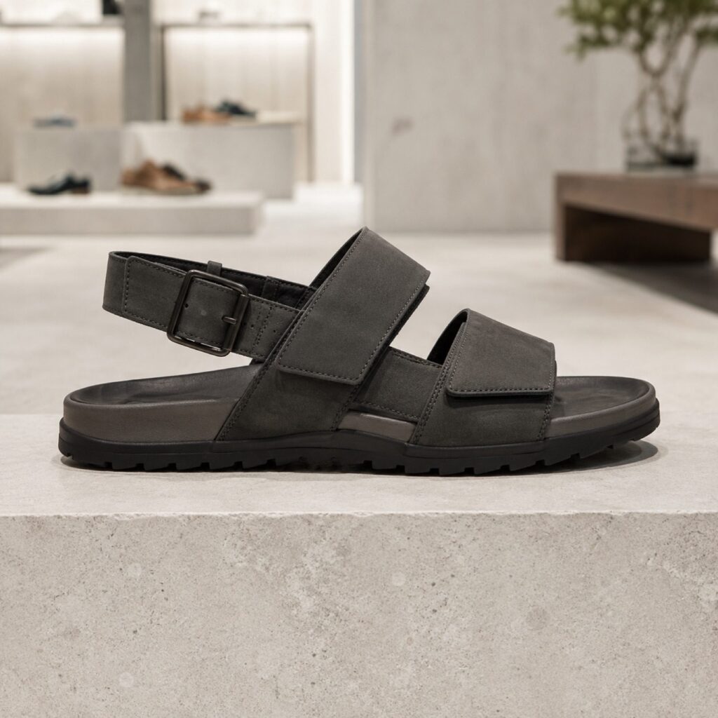 Marlow soft ankle strap sandal — Sandals by WOODLAND. product photograph on a white background.