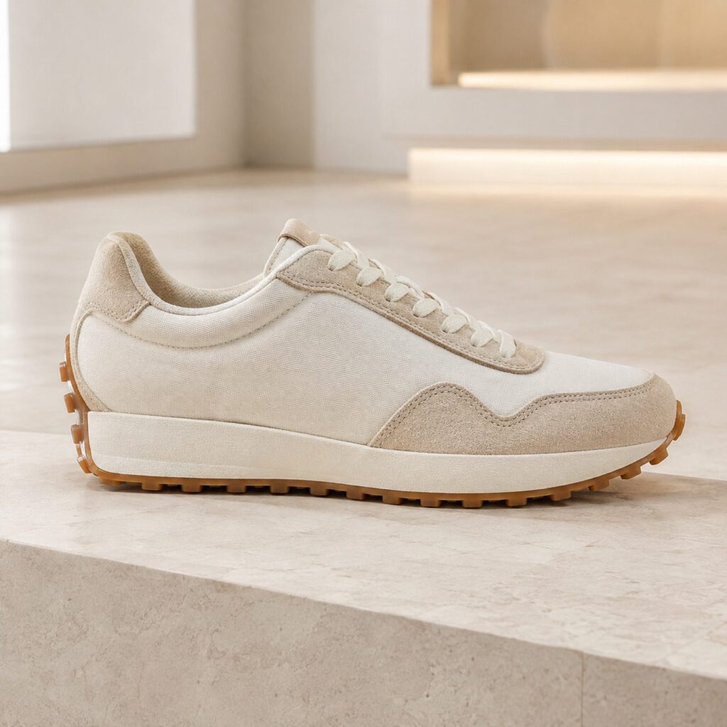 Linden low gum-sole trainer — Trainers by WOODLAND. product photograph on a white background.