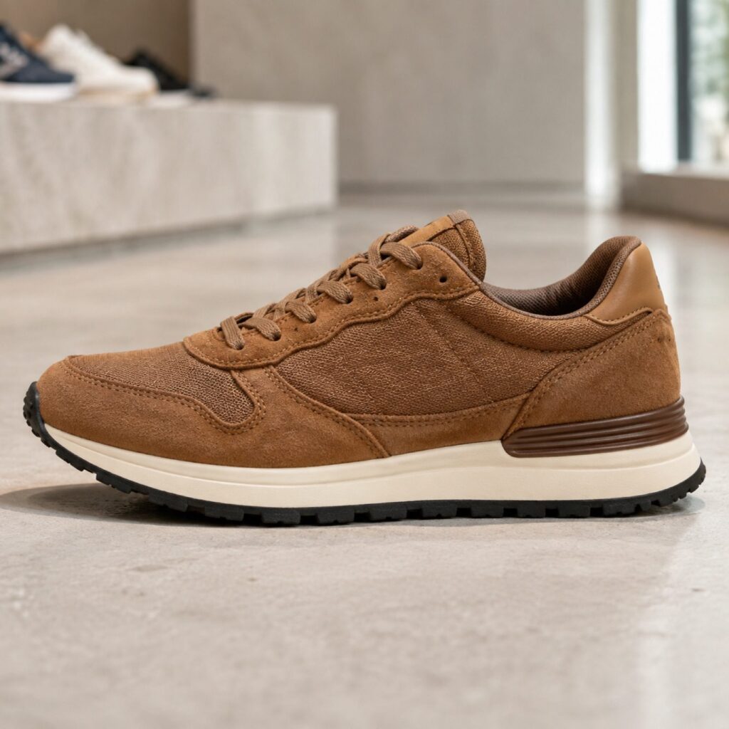 Severn retro runner — Trainers by WOODLAND. product photograph on a white background.