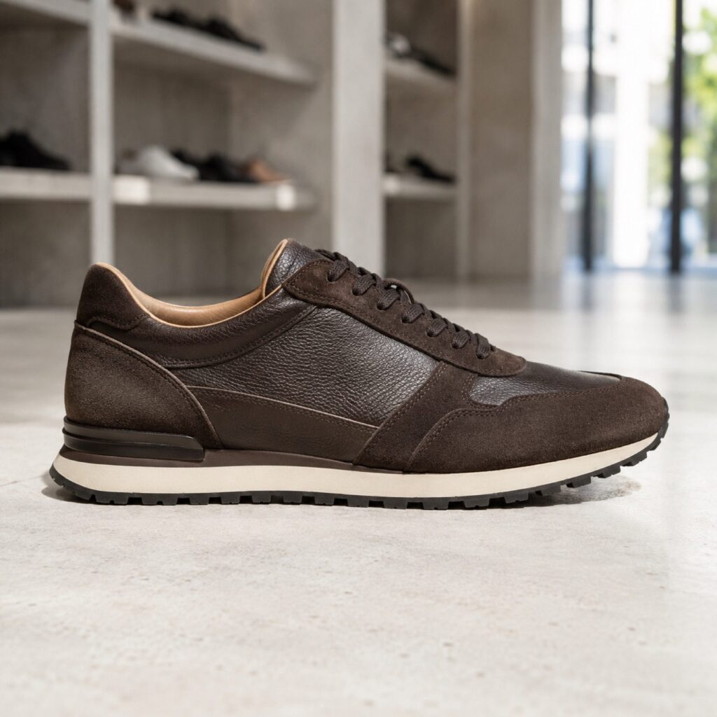 Cliff canvas lace trainer — Trainers by WOODLAND. product photograph on a white background.
