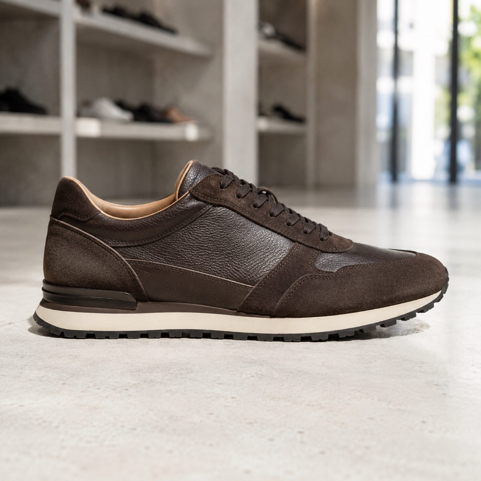Cliff canvas lace trainer — Trainers by WOODLAND. product photograph on a white background.