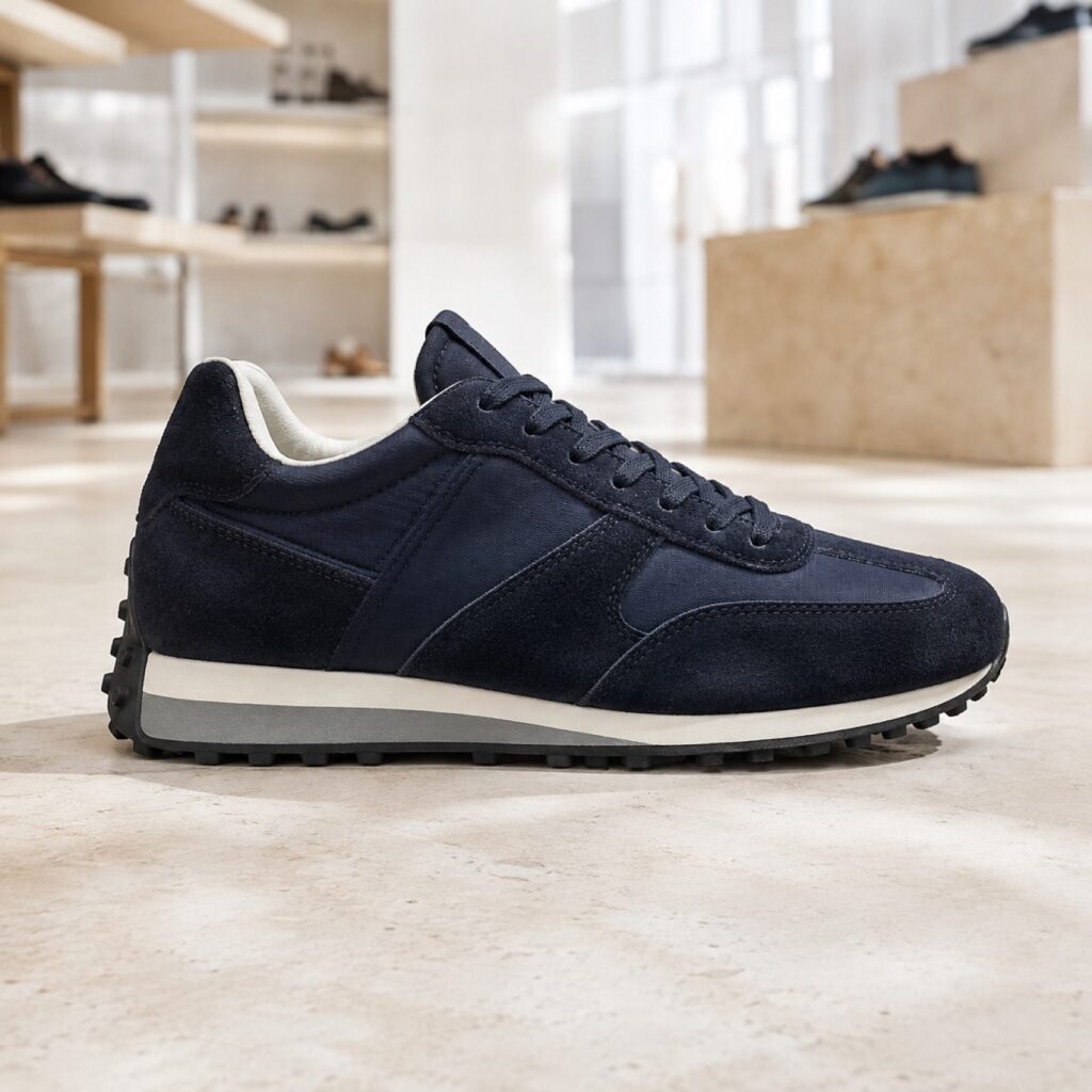 Severn canvas lace trainer — Trainers by WOODLAND. product photograph on a white background.