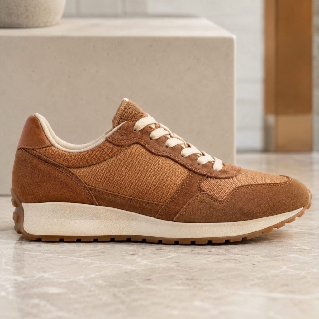 Rook retro runner — Trainers by WOODLAND. product photograph on a white background.