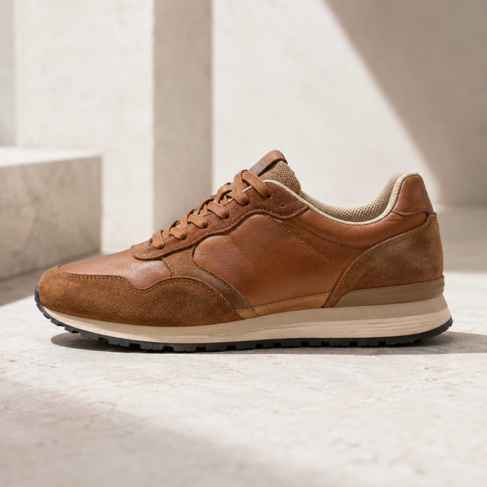 Bryn retro runner — Trainers by WOODLAND. product photograph on a white background.