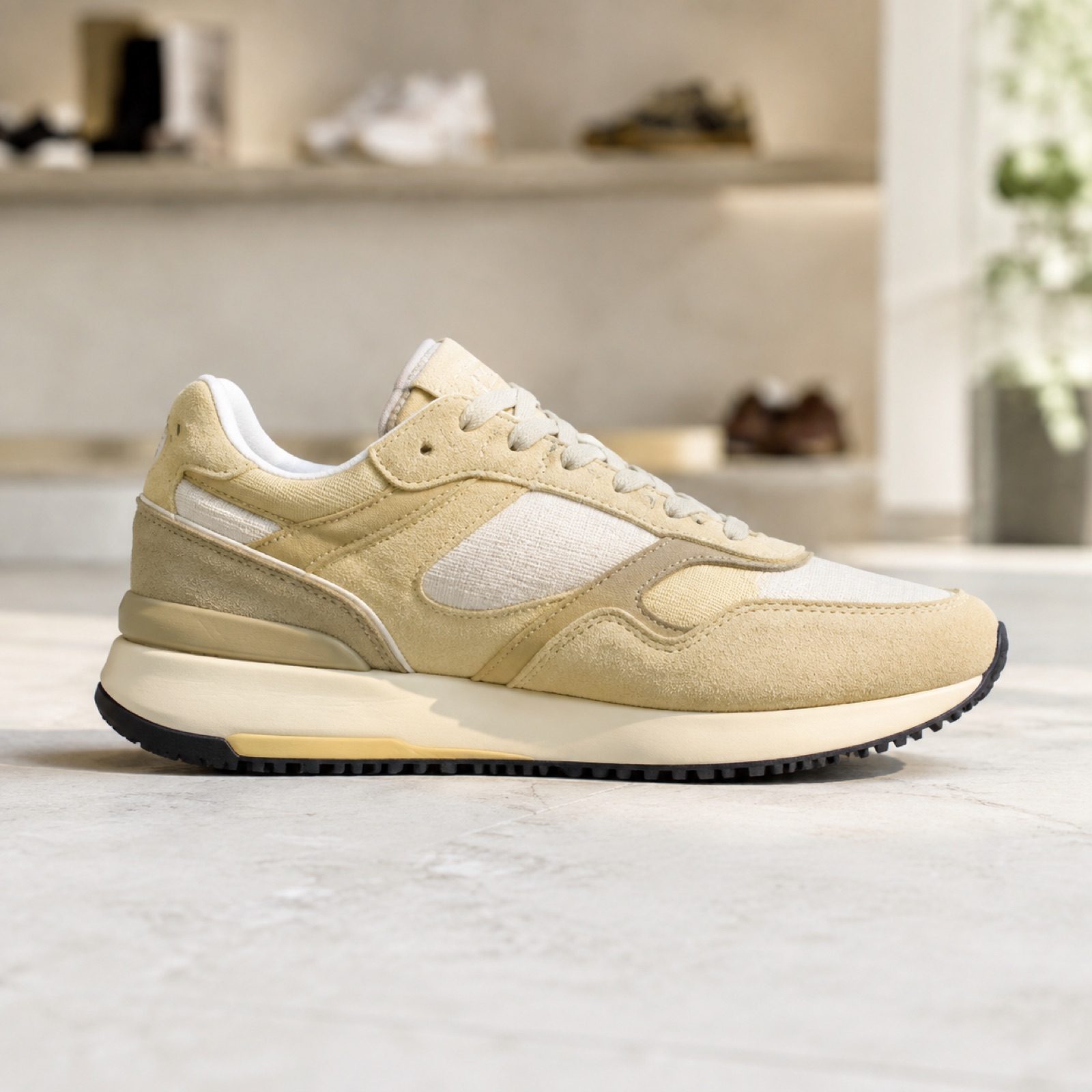 Linden retro runner — Trainers by WOODLAND. product photograph on a white background.